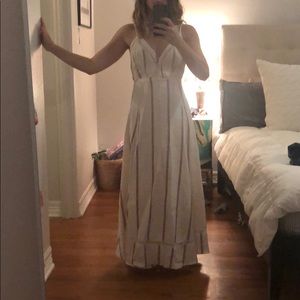 Linen Reformation long dress